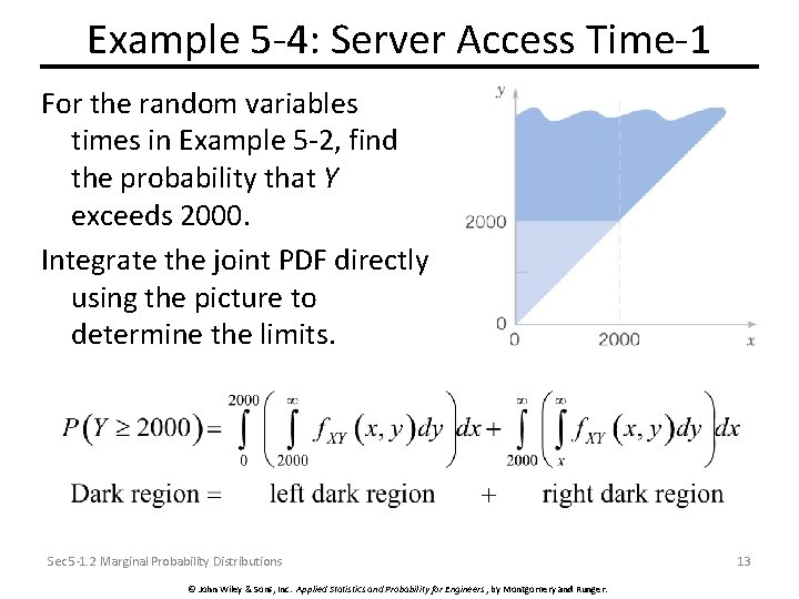 Example 5 -4: Server Access Time-1 For the random variables times in Example 5