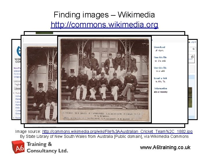Finding images – Wikimedia http: //commons. wikimedia. org Image source: http: //commons. wikimedia. org/wiki/File%3