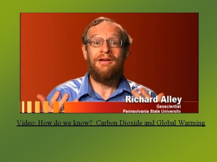 Video: How do we know? Carbon Dioxide and Global Warming 
