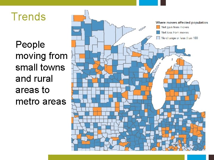 Trends People moving from small towns and rural areas to metro areas 
