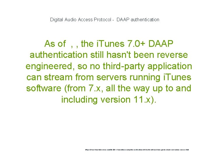 Digital Audio Access Protocol - DAAP authentication As of , , the i. Tunes