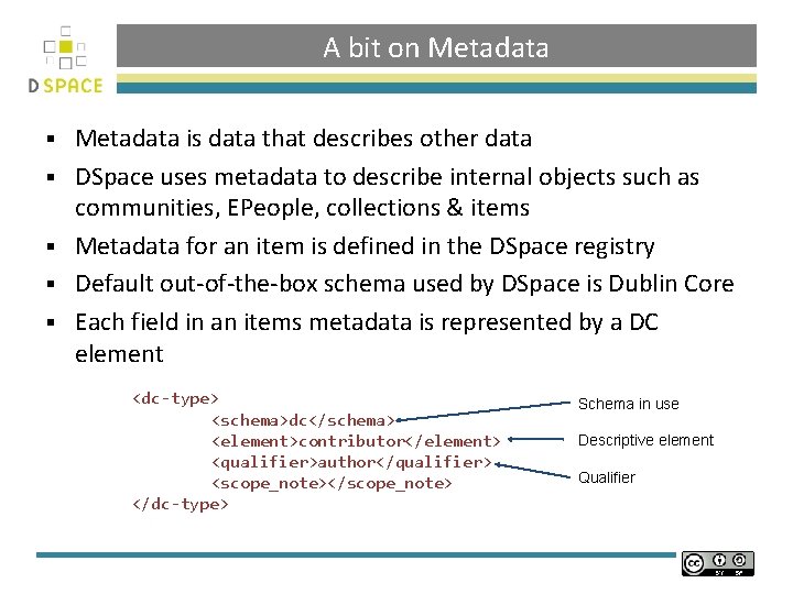 A bit on Metadata § § § Metadata is data that describes other data