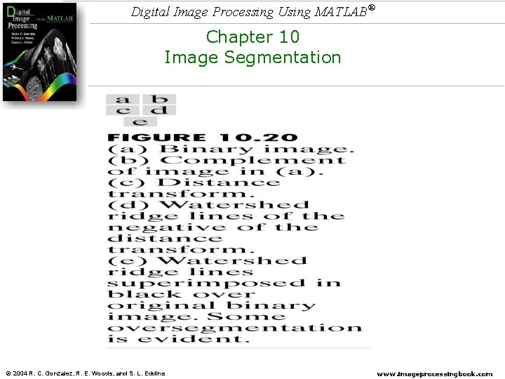 Digital Image Processing Using MATLAB® Chapter 10 Image Segmentation © 2004 R. C. Gonzalez,