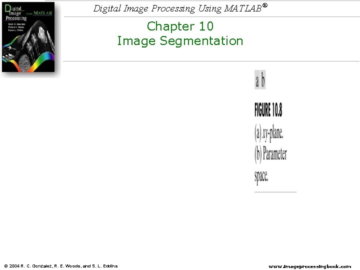 Digital Image Processing Using MATLAB® Chapter 10 Image Segmentation © 2004 R. C. Gonzalez,