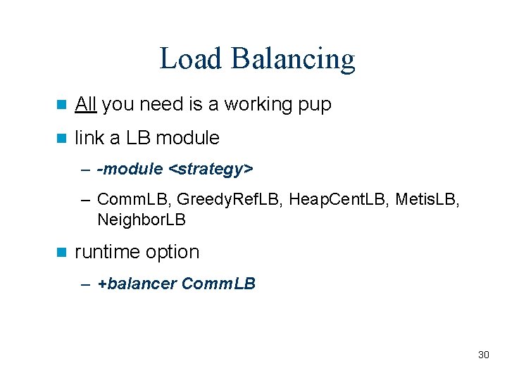 Load Balancing n All you need is a working pup n link a LB