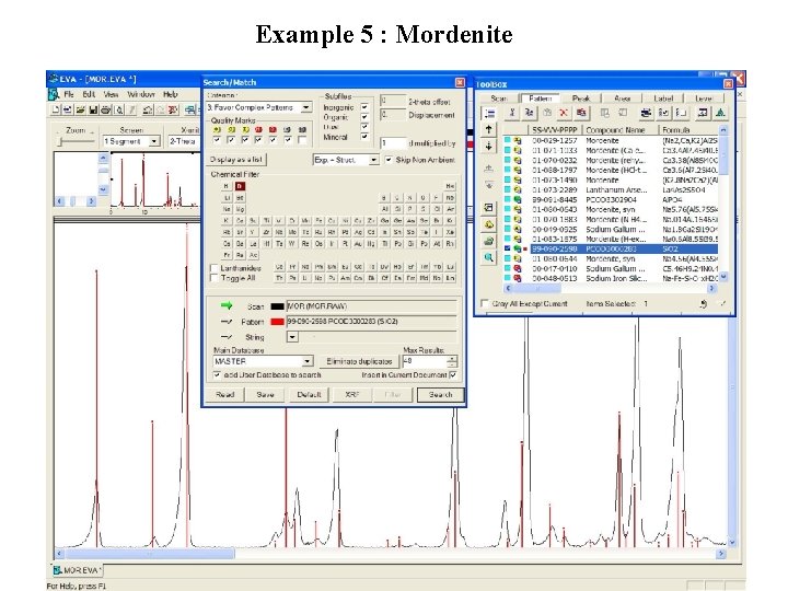 Example 5 : Mordenite 