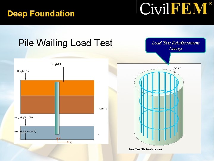 Deep Foundation Pile Wailing Load Test Reinforcement Design 