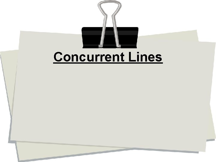 Concurrent Lines 