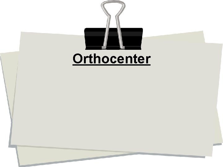 Orthocenter 