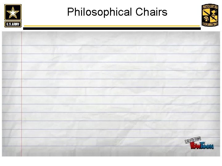 Philosophical Chairs 