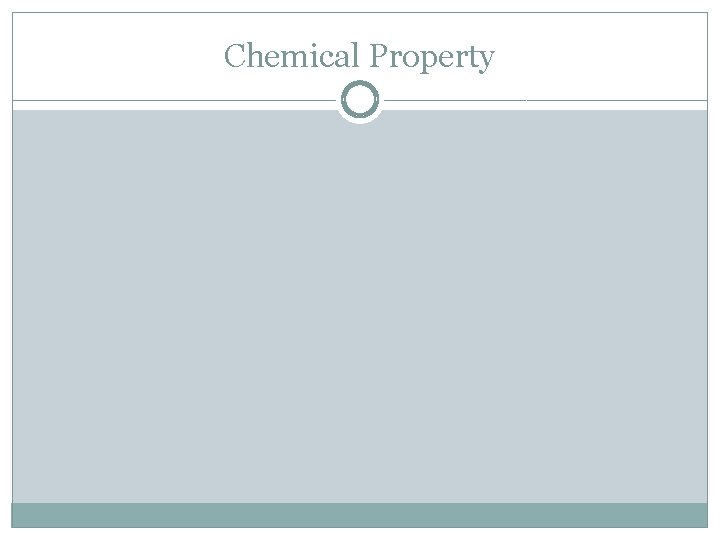 Chemical Property 