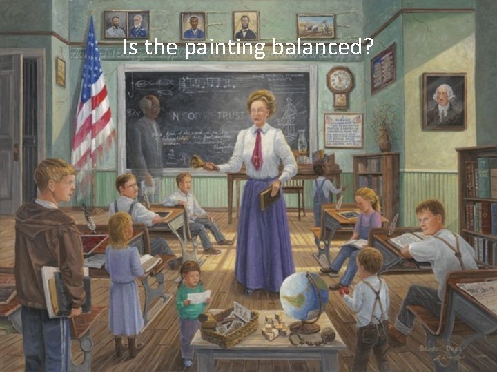 Is the painting balanced? 