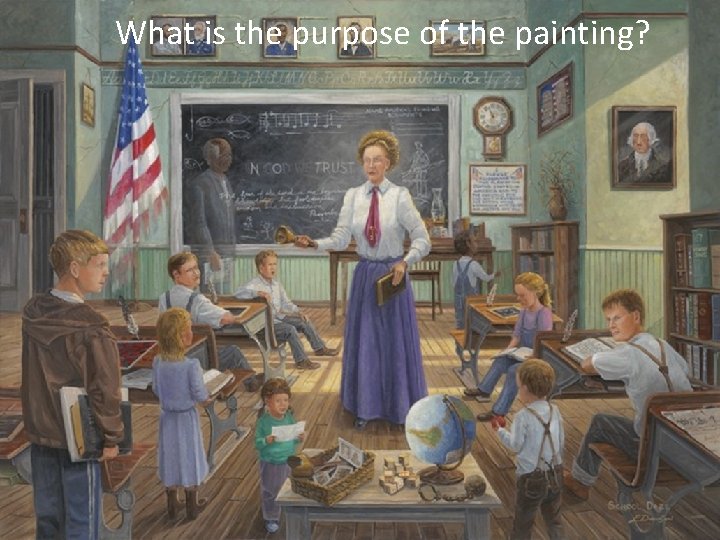 What is the purpose of the painting? 