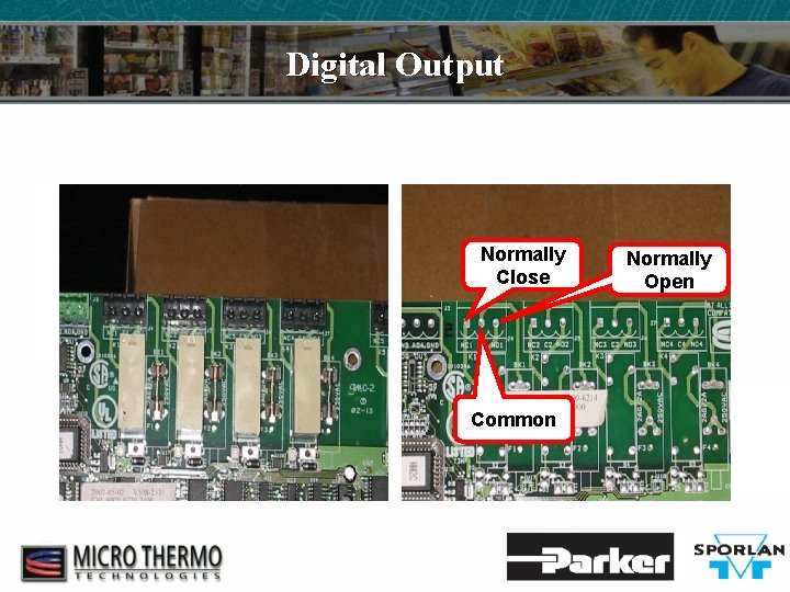 Digital Output Normally Close Common Normally Open 