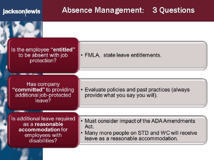 Absence Management: 3 Questions 