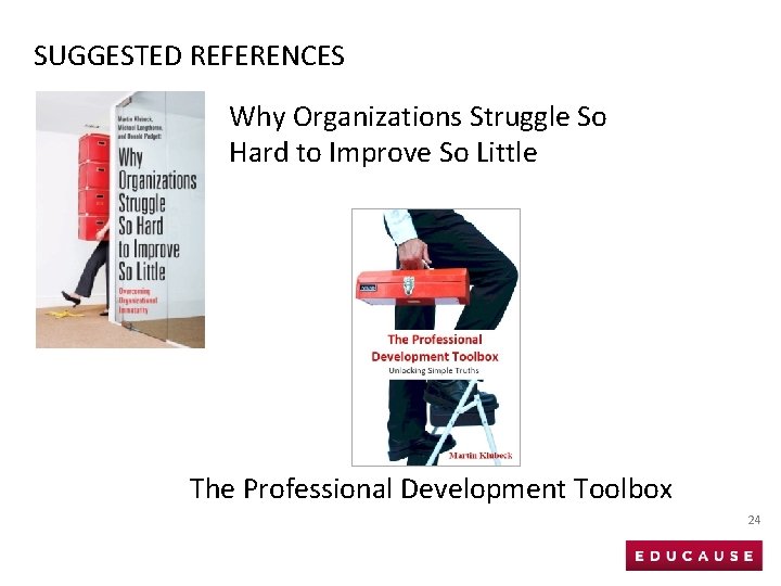 SUGGESTED REFERENCES Why Organizations Struggle So Hard to Improve So Little The Professional Development