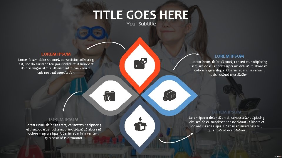 TITLE GOES HERE Your Subtitle LOREM IPSUM Lorem ipsum dolor sit amet, consectetur adipiscing