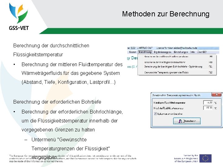 Methoden zur Berechnung der durchschnittlichen Flüssigkeitstemperatur • Berechnung der mittleren Fluidtemperatur des Wärmeträgerfluids für