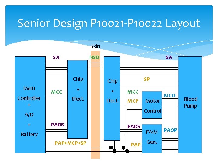 Senior Design P 10021 -P 10022 Layout Skin SA Main Controller + MCC NSD