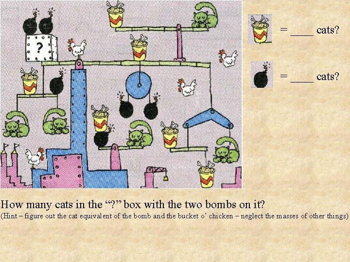 = ____ cats? How many cats in the “? ” box with the two
