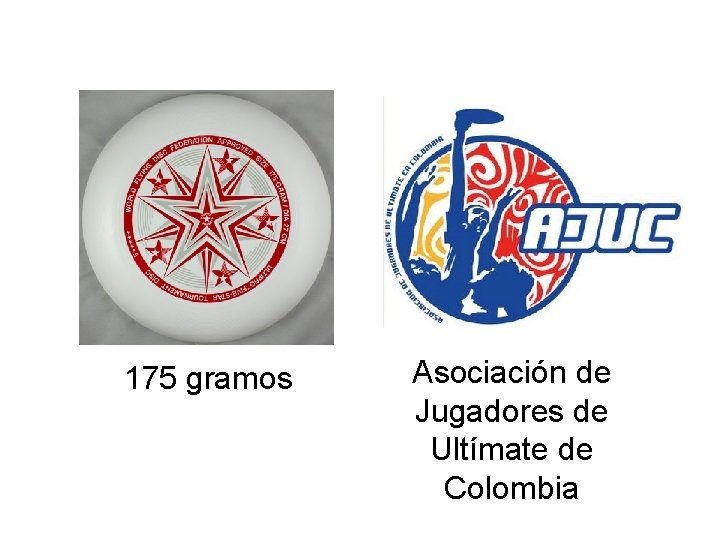 175 gramos Asociación de Jugadores de Ultímate de Colombia 