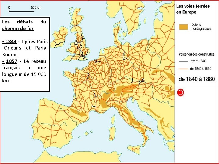 Les débuts chemin de fer du - 1843 - Lignes Paris -Orléans et Paris.