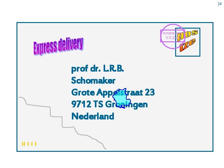24 Amsterdam 7/7/2003 prof dr. L. R. B. Schomaker Grote Appelstraat 23 9712 TS