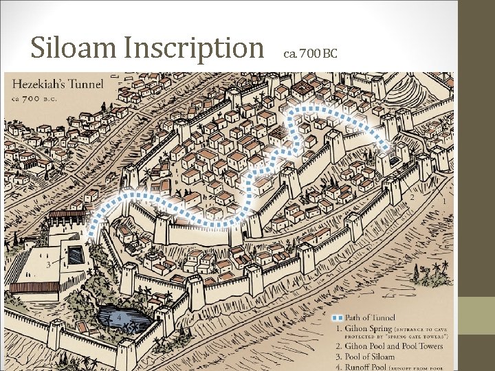 Siloam Inscription ca. 700 BC 