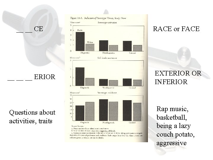 __ __ CE RACE or FACE __ __ __ ERIOR EXTERIOR OR INFERIOR Questions