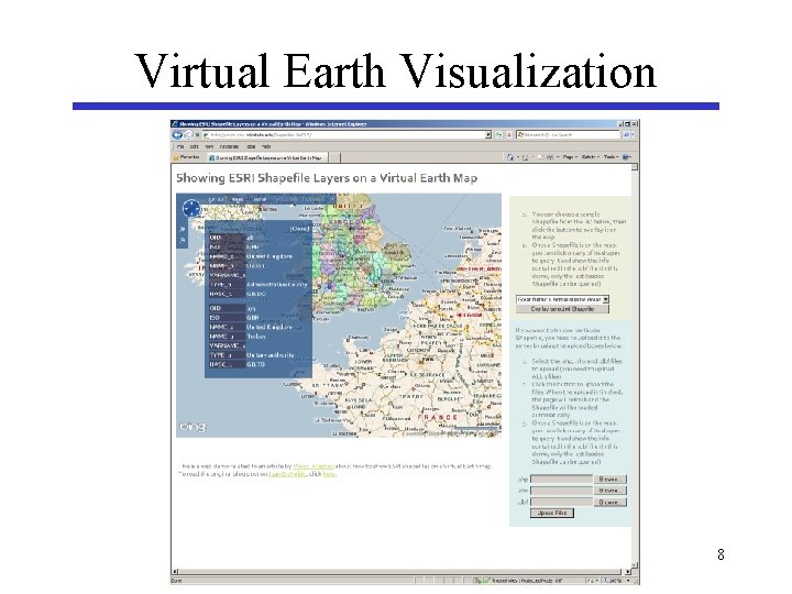 Virtual Earth Visualization 8 