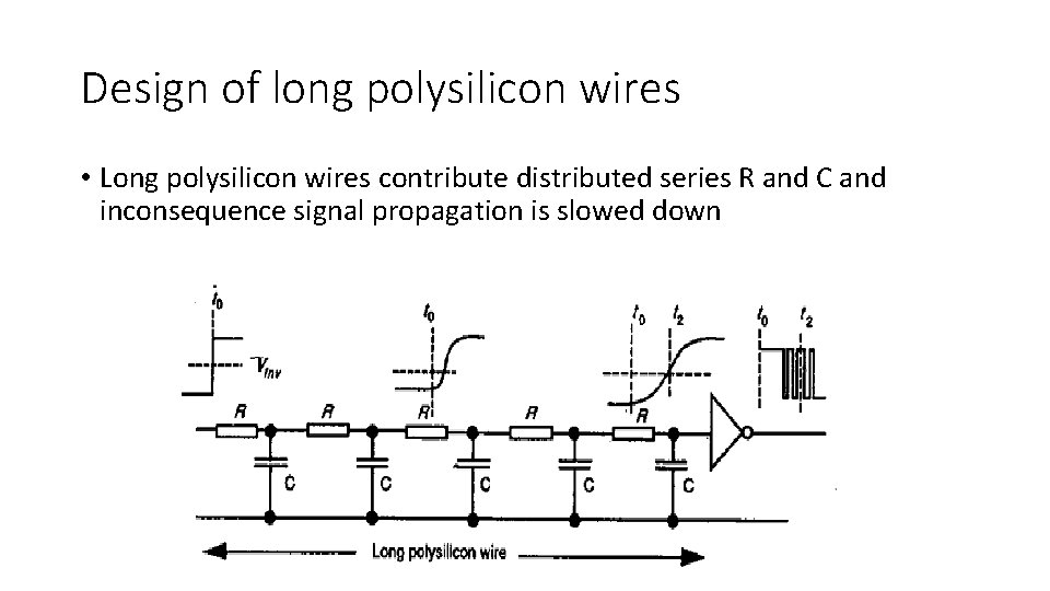Design of long polysilicon wires • Long polysilicon wires contribute distributed series R and Design of long polysilicon wires • Long polysilicon wires contribute distributed series R and