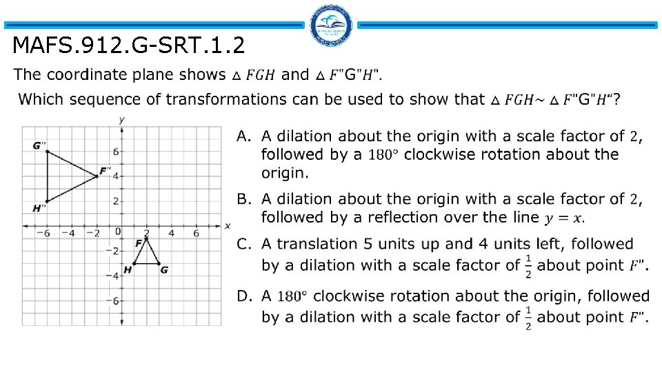 MAFS. 912. G-SRT. 1. 2 