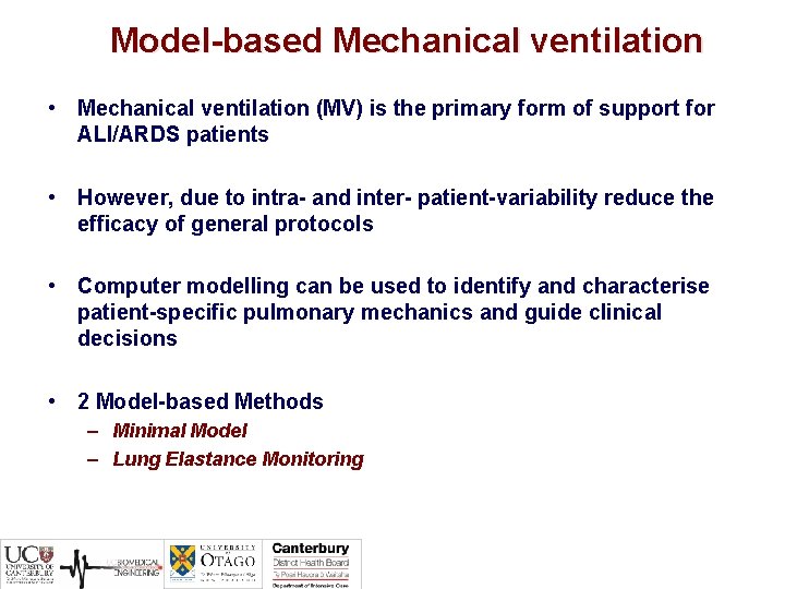 Optimal PEEP the final solution ModelBased Mechanical Ventilation