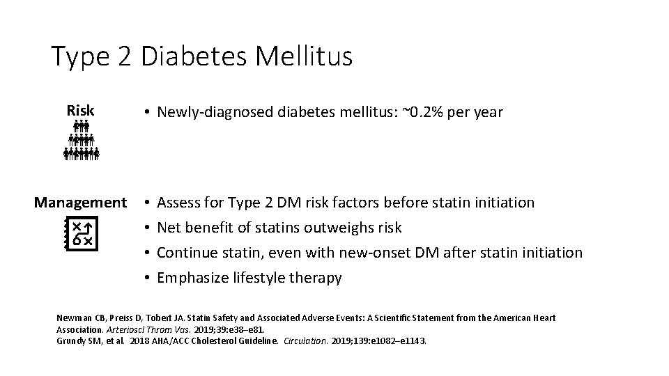 Type 2 Diabetes Mellitus Risk Management • Newly-diagnosed diabetes mellitus: ~0. 2% per year