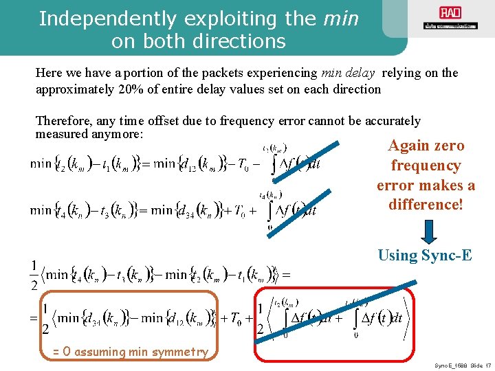 Independently exploiting the min on both directions Here we have a portion of the