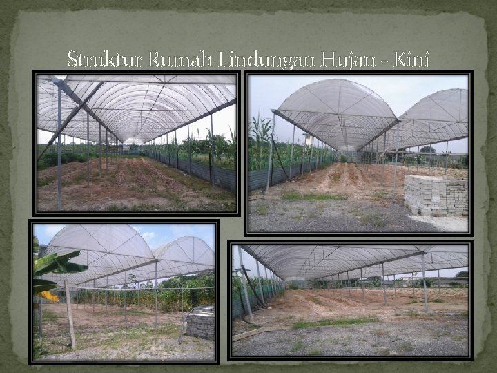Struktur Rumah Lindungan Hujan - Kini 