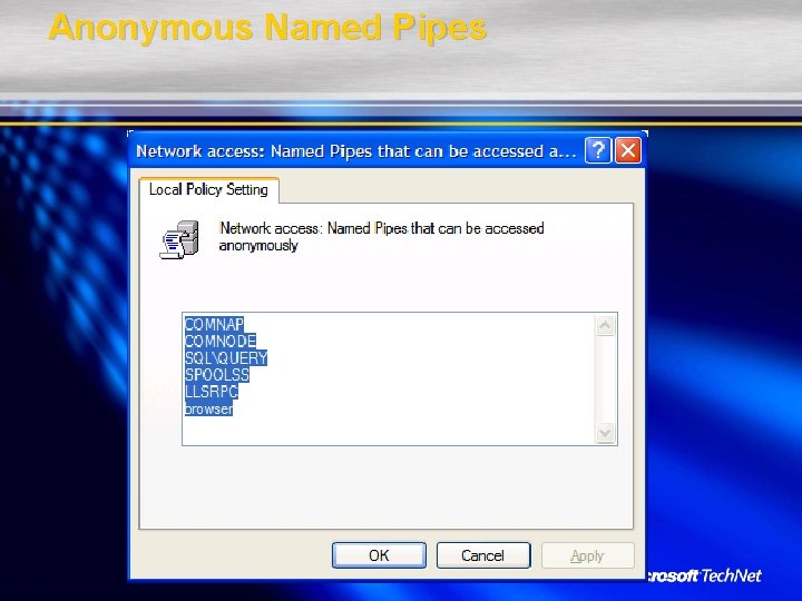 Anonymous Named Pipes 