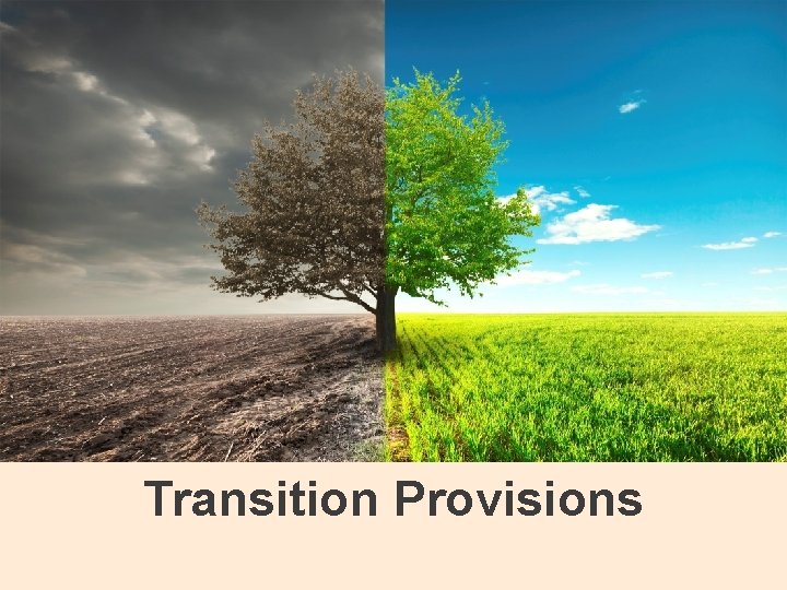 Transition Provisions 