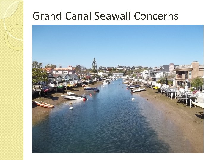 Grand Canal Seawall Concerns 