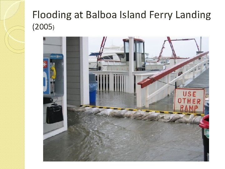 Flooding at Balboa Island Ferry Landing (2005) 