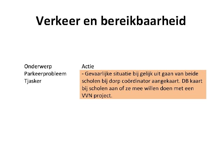 Verkeer en bereikbaarheid 