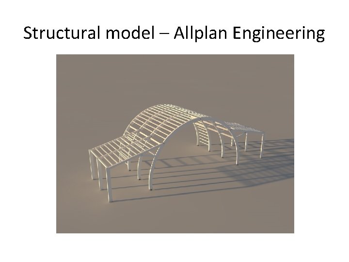 Structural model – Allplan Engineering 