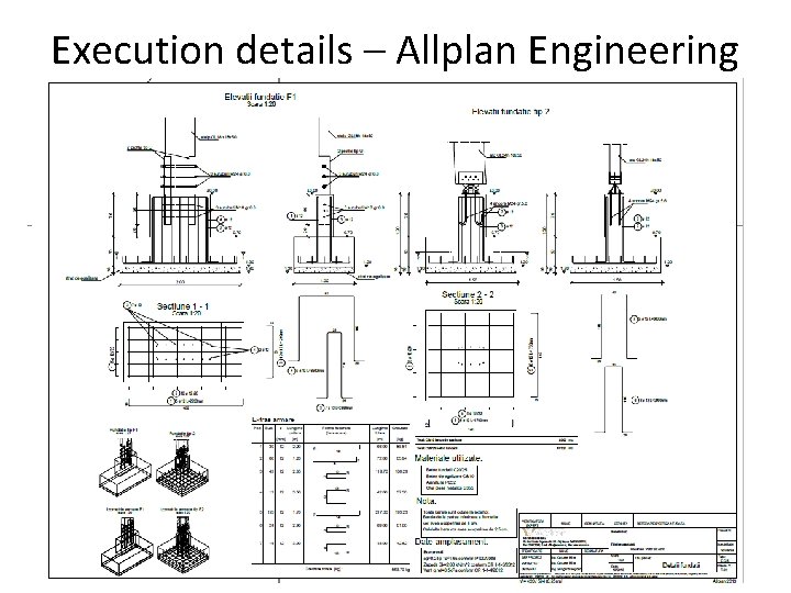 Execution details – Allplan Engineering 