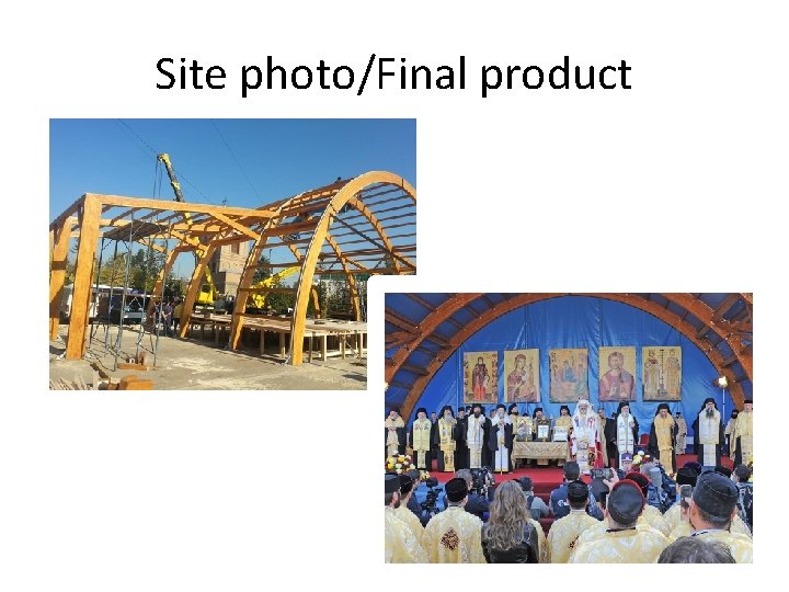 Site photo/Final product 