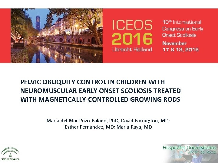 PELVIC OBLIQUITY CONTROL IN CHILDREN WITH NEUROMUSCULAR EARLY ONSET SCOLIOSIS TREATED WITH MAGNETICALLY-CONTROLLED GROWING