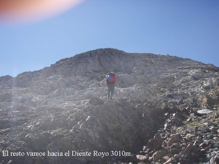 El resto vamos hacia el Diente Royo 3010 m. 