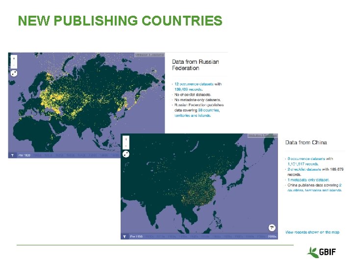 NEW PUBLISHING COUNTRIES 