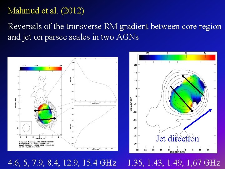 Mahmud et al. (2012) Reversals of the transverse RM gradient between core region and