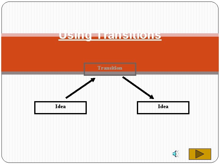 Using Transitions Transition Idea 