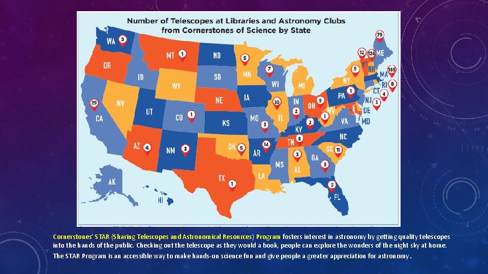 Cornerstones’ STAR (Sharing Telescopes and Astronomical Resources) Program fosters interest in astronomy by getting